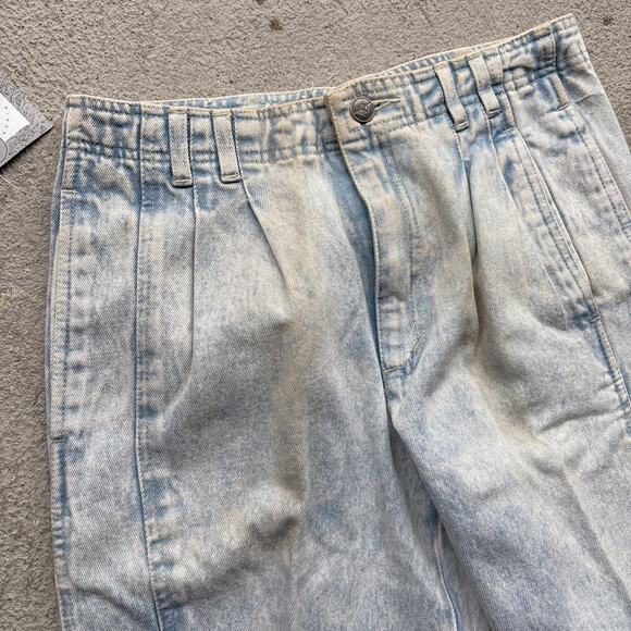 Deadstock 90s Dockers Jeans 28x28 Pleated Denim Levi’s Baggy Acid Wash Vintage - Picture 4 of 12